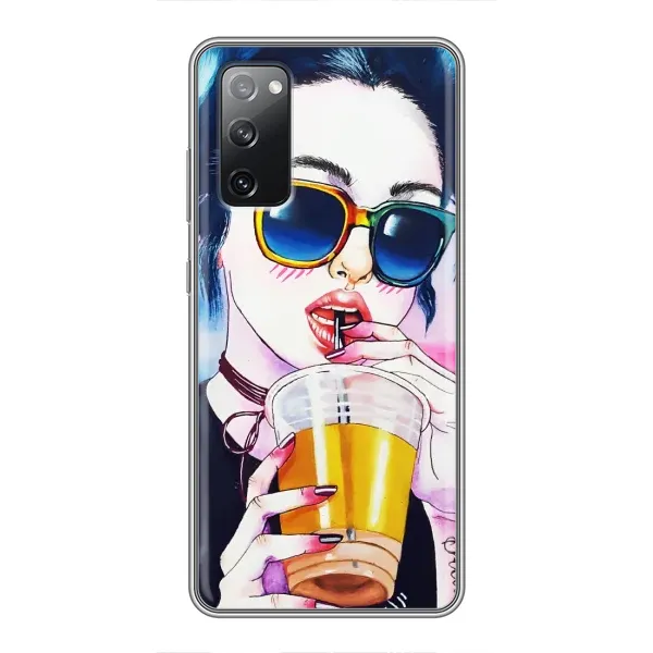 Чехол с рисунком «Девушка с коктейлем» для Samsung Galaxy S20 FE