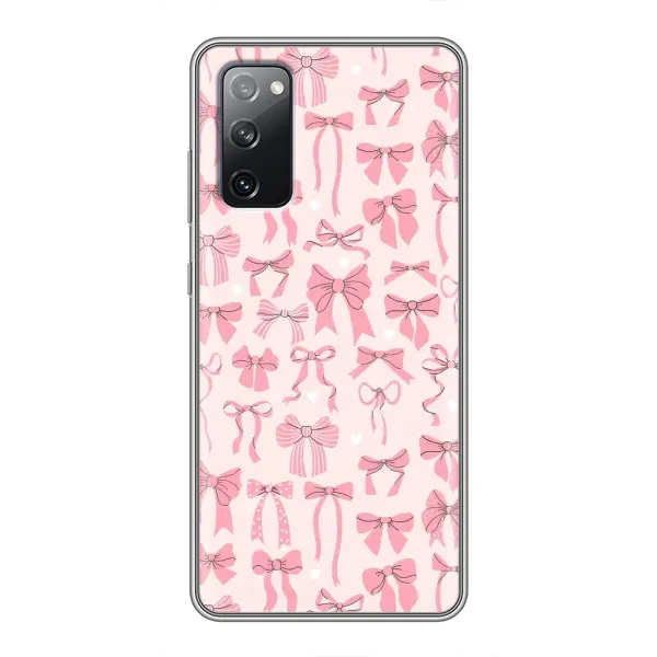 Чехол с рисунком «Фон бантики» для Samsung Galaxy S20 FE Чехол с рисунком «Фон бантики» для Samsung Galaxy S20 FE