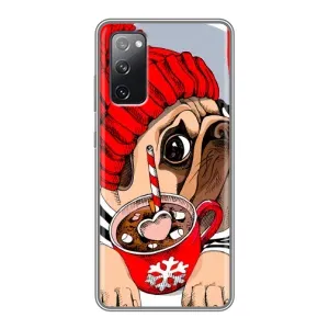 Бампер для Samsung Galaxy S20 FE с картинкой "Песики" (Грустная собака)