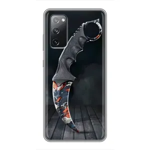 Чехол с рисунком «Кинжал КС ГО» для Samsung Galaxy S20 FE