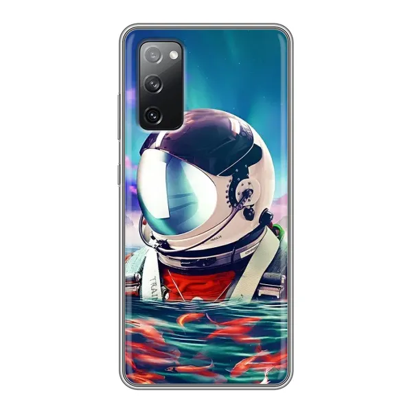 Чехол с рисунком «Космонавт в воде» для Samsung Galaxy S20 FE Чехол с рисунком «Космонавт в воде» для Samsung Galaxy S20 FE