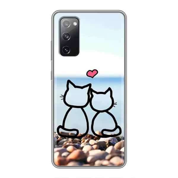Чехол с рисунком «Котейки» для Samsung Galaxy S20 FE Чехол с рисунком «Котейки» для Samsung Galaxy S20 FE