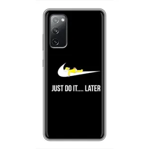 Силиконовый Чехол на Samsung Galaxy S20 FE с картинкой Nike (Later)