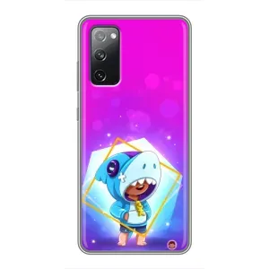 Чехол Бравл Старс для Samsung Galaxy S20 FE (Леон в костюме Акулы)