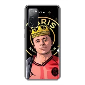Чехол (TPU) с Футболистом на Samsung Galaxy S20 FE (Mbappe King)