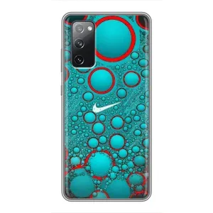 Силиконовый Чехол на Samsung Galaxy S20 FE с картинкой Nike (Найк зеленый)