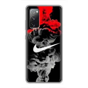 Силиконовый Чехол на Samsung Galaxy S20 FE с картинкой Nike (Nike дым)