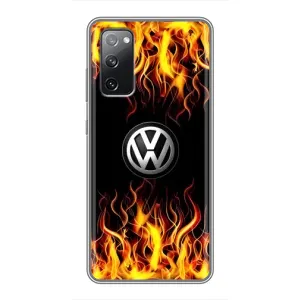Чехол "Фольксваген" для Samsung Galaxy S20 FE (Огненный Лого)