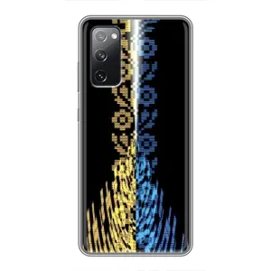 Силиконовый Чехол на Samsung Galaxy S20 FE (Патриотическая вышиванка)