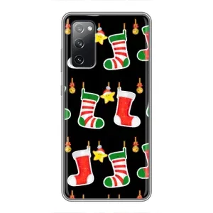 Силиконовый бампер на рождество для Samsung Galaxy S20 FE (Рождественские подарки)