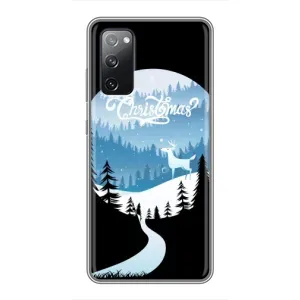 Силиконовый бампер на рождество для Samsung Galaxy S20 FE (Рождественский Олень)