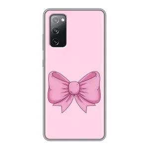 Чохол банти для Samsung Galaxy S20 FE (Рожевий бантик)