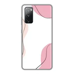 Чехол цветочный дизайн для Samsung Galaxy S20 FE (Розовый фон)