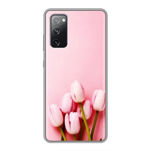 Чехол с рисунком «Розовые тюльпаны» для Samsung Galaxy S20 FE Чехол с рисунком «Розовые тюльпаны» для Samsung Galaxy S20 FE