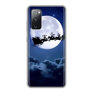 Чехол Санта Клаус для Samsung Galaxy S20 FE (Санта - луна)