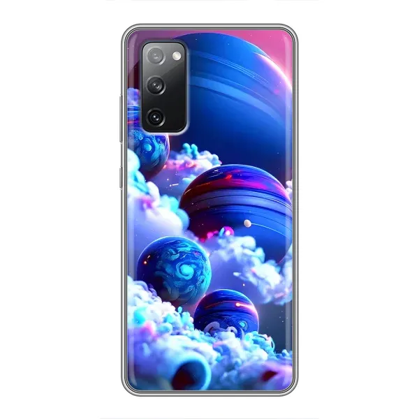 Чехол с рисунком «Синие планеты» для Samsung Galaxy S20 FE Чехол с рисунком «Синие планеты» для Samsung Galaxy S20 FE