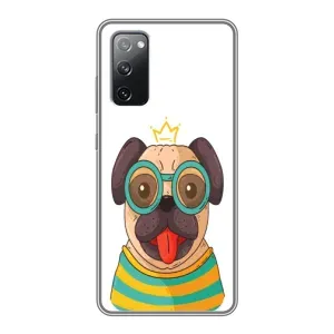 Бампер для Samsung Galaxy S20 FE с картинкой "Песики" (Собака Король)