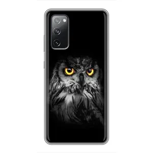 Чехлы с принтом СОВЫ для Samsung Galaxy S20 FE (Сова на чёрном)
