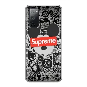 Чехол с рисунком «Supreme Маус» для Samsung Galaxy S20 FE
