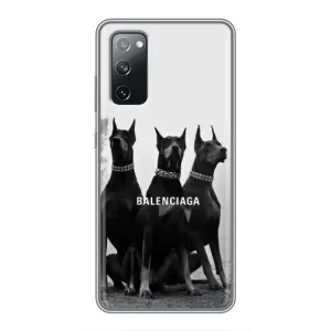 Чехол ДОБЕРМАН для Samsung Galaxy S20 FE (Три добермана)