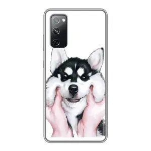 Бампер для Samsung Galaxy S20 FE с картинкой "Песики" (Собака Хаски)