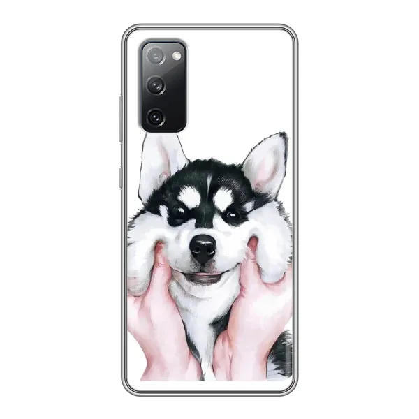 Чехол с рисунком «Собака Хаски» для Samsung Galaxy S20 FE Чехол с рисунком «Собака Хаски» для Samsung Galaxy S20 FE