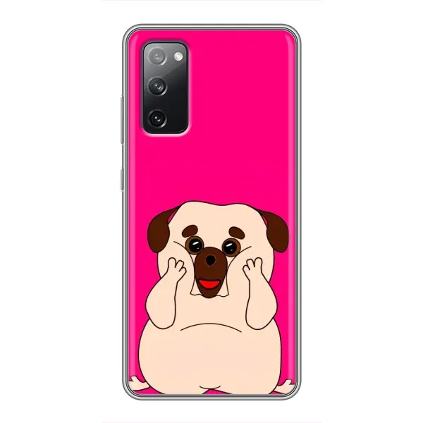 Чехол с рисунком «Веселый Мопсик» для Samsung Galaxy S20 FE Чехол с рисунком «Веселый Мопсик» для Samsung Galaxy S20 FE