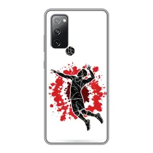 Чохли з прінтом Спортивна тематика для Samsung Galaxy S20 FE (Волейболіст)