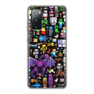 Чохол майнкрафт для Samsung Galaxy S20 FE (Усі персонажі)
