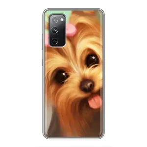 Чехол (ТПУ) Милые собачки для Samsung Galaxy S20 FE (Йоршенский терьер)