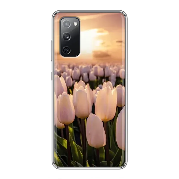Чехол с рисунком «Закат с цветами» для Samsung Galaxy S20 FE Чехол с рисунком «Закат с цветами» для Samsung Galaxy S20 FE