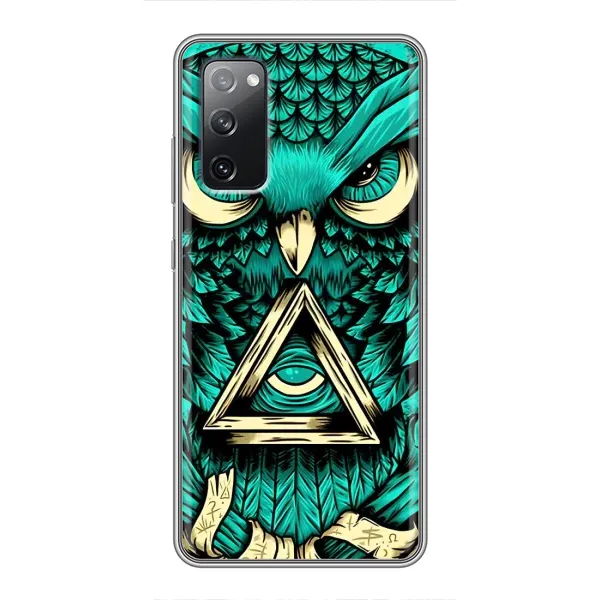 Чехол с рисунком «Зеленая сова» для Samsung Galaxy S20 FE
