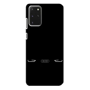 Силиконовый бампер с картинкой машины на Samsung Galaxy S20 Plus (Силует Audi)