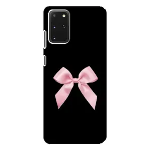 Чехол банты для Samsung Galaxy S20 Plus (Бант на черном)