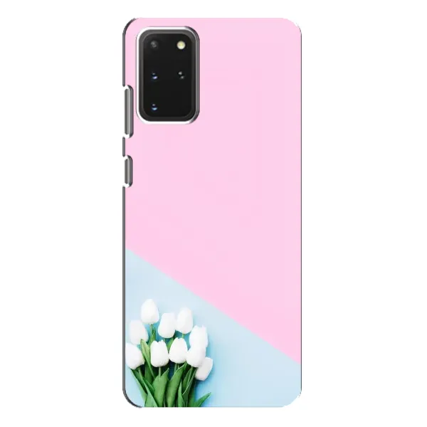 Чехол с рисунком «Белые тюльпаны» для Samsung Galaxy S20 Plus Чехол с рисунком «Белые тюльпаны» для Samsung Galaxy S20 Plus