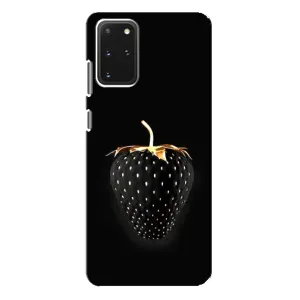 Чехол с изображением вкусной еды для Samsung Galaxy S20 Plus (Чёрная клубника)