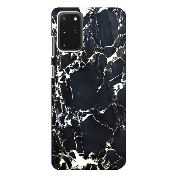 Чехол с рисунком «Чёрный мрамор» для Samsung Galaxy S20 Plus