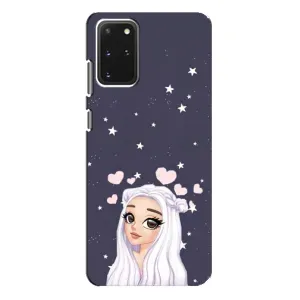 Чохол Стильні дівчата на Samsung Galaxy S20 Plus (Дівчина та серця)