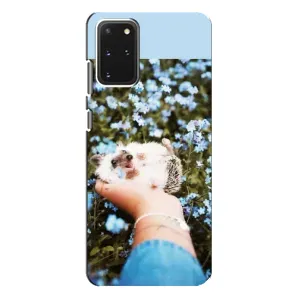 Чехлы с изображением разных животных для Samsung Galaxy S20 Plus (Ежик на руках)