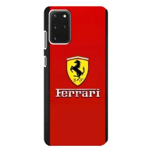 Силиконовый бампер с картинкой машины на Samsung Galaxy S20 Plus (Ferrari Logo)
