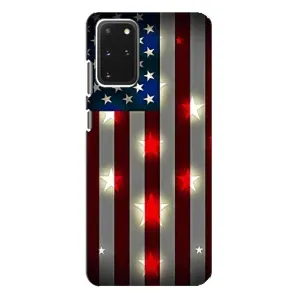 Чехол Флаг USA для Samsung Galaxy S20 Plus (Флаг США 2)