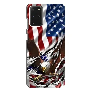 Чехол Флаг USA для Samsung Galaxy S20 Plus (Флаг USA)