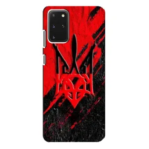 Чехлы УПА (Красно-Чёрный) на Samsung Galaxy S20 Plus (Герб в цвете УПА)