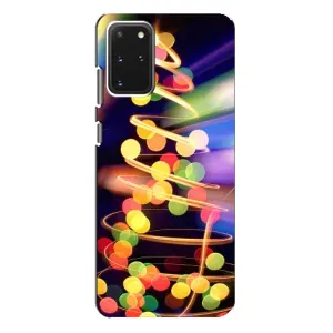 Чохол новорічна ялинка на Samsung Galaxy S20 Plus (Гірлянди)