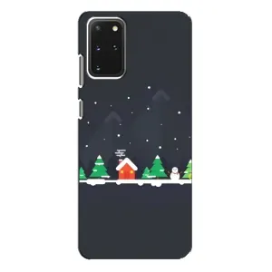 Силіконовий бампер на різдво для Samsung Galaxy S20 Plus (Місто зимове)