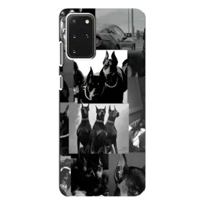 Чехол ДОБЕРМАН для Samsung Galaxy S20 Plus (Коллаж Доберман)