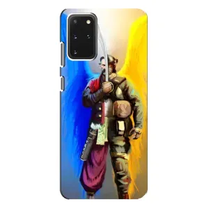 Чехол с картинкой (Патриотический КОЗАК) на Samsung Galaxy S20 Plus (Козак с крыльями)