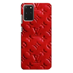 Текстурний Чохол Louis Vuitton для Самсунг С20 Плюс (Червоний ЛВ)