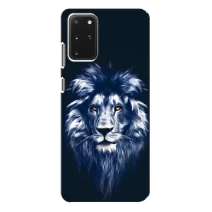 Чехол с картинкой на Samsung Galaxy S20 Plus (Лев - синий)