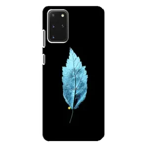 Чохол з картинками на чорному фоні для Samsung Galaxy S20 Plus (Листя)